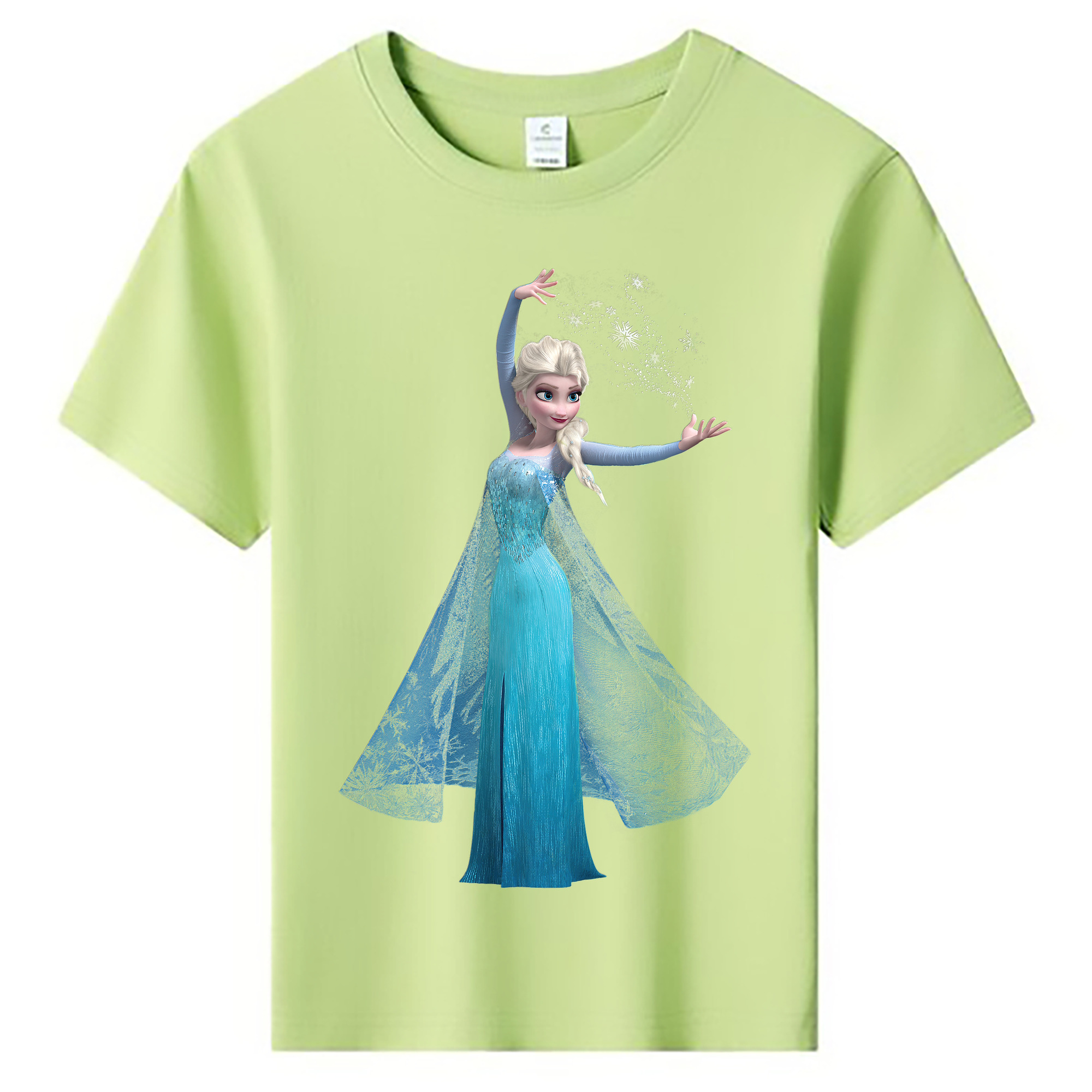 （画像用） アナと雪の女王 アンナ エルサ Frozen Anna Elsa 綿100％キッズTシャツ（フロントプリント）